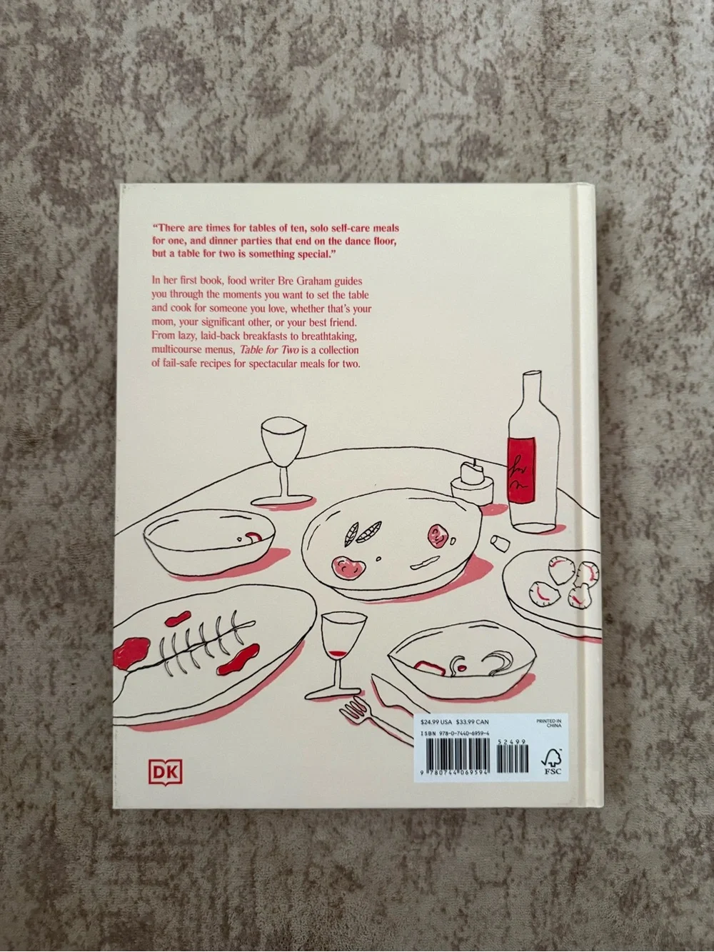Table for Two Cookbook by - White and Red Cover